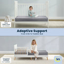 Breathable Two-Stage Crib and Toddler Mattress - Grey