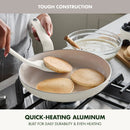 Rio Advanced 2pc (10" and 12") Ceramic Nonstick Fry Pan Set - Cream