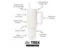 40oz Trek Straw Tumbler - Cream