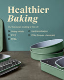 Non-Stick Ceramic Complete Bakeware Set - Black