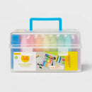 Sidewalk Chalk Bucket 45 pc with 4 Holders - Toddler Art Play Set