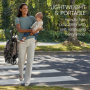 Compact Lightweight Stroller with One-Hand RapidFold - Raven Black
