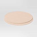 Textured Faux Leather Chargers - Light Tan