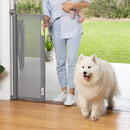 71" Wide x 41" Tall Retractable Baby Gate - 3123 - Gray
