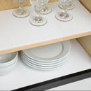 18"x6ft Grip Prints Premium White: Non-Adhesive Nonskid Shelf Liner