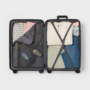 Large Checked Hardside Suitcase - Tortoise Shell