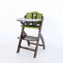 Beyond Wooden High Chair with Tray - Mahogany/Olive
