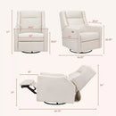 Kiwi Plus Power Glider Recliner w/ Power Headrest - Performance Cream Eco-Weave