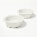 2-Piece Round Mini Pie Dishes - Cream