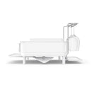 Kitchen Dish Drying Rack with Swivel Spout Stainless Steel Frame