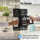 2-Way Programmable Iced/Hot Coffee Maker - Single-Serve & 12 Cup