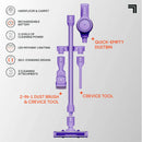 2-in-1 Brushed Motor Cordless Stick and Handheld Vacuum Purple