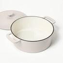 5.5qt Enamel Dutch Oven Light Gray - ™