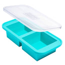 2-Cup Silicone Freezer Tray - Aqua Blue