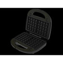 Black 2 in 1 Waffle and Sandwich Maker