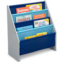 Delta Children Sling Book Rack Bookshelf for Kids'- Gray/Blue