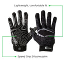 Cutters Game Day Receiver Youth Sports Gloves - Black Topo L/XL