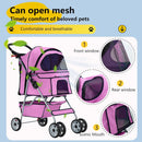 4-Wheel Dog Cat Stroller