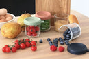 4 Pack Glass Baby Food Jars 250ml/8oz - Sunrise
