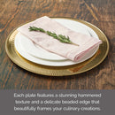 Set of 4 Charger Plates - Gold