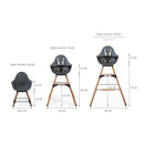 Evolu One.80° Convertible High Chair with Tray - Anthracite