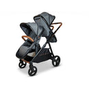 Child Ventura Single to Double Sit-And-Stand Tandem Stroller with 2nd Toddler Seat - Shadow