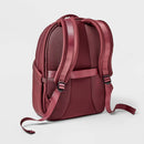 14L Faux Neoprene Backpack - Burgundy