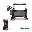 Kid and Cargo Stroller Wagon - Gray