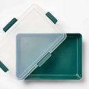 Nonstick Aluminized Steel Cake Pan Set with Lid - Dark Green