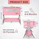 Bedside Sleeper Bassinet - Pink