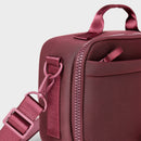Faux Neoprene Lunch Tote - Burgundy