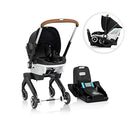 Gold Shyft DualRide with Carryall Storage Infant Car Seat and Stroller Combo - Onyx Black