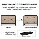 Radley 6-Drawer Dresser - Black/Coastwood