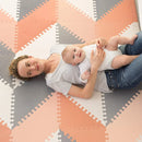 Playspot Geo Baby Play Mat - Grey/Peach