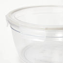 4pc (set of 2) 8.5 Cup and 14 Cup Tritan Plastic Round Food Storage Container Set with Lids Clear