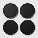 4pk Acacia Modern Coasters Black