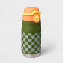14oz Water Bottle - Checkered