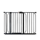 Extra Wide Easy Step Metal Walk Through Baby Gate - Black