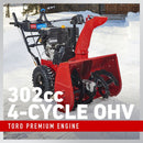Toro Power Max HD 1030 (38830) 30" Snow Blower Two-Stage Ele Start OHAE 302cc