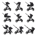 Morph Single to Double Modular Travel System - Black