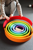 Wooden Rainbow Nesting Block Set