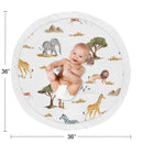 Baby Tummy Time Playmat - Jungle Animals