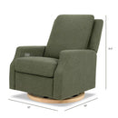 Electronic Swivel Glider Recliner - Olive Boucle