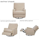 Rylan 4-in-1 Swivel Glider Rocker Recliner Chair - Beige