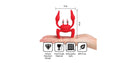 Ototo Holiday Gift Silicone Red Crab Spoon Rest Steam Releaser