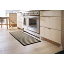 60" x 20" Vintage Striped Kitchen Runner Rug in Black and Brown