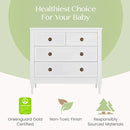 4 Drawer Dresser with Changing Top and Interlocking Drawers