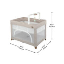 Eris One-Hand Playard with Bassinet - Coastal Coffee