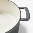 5.5qt Enamel Dutch Oven - Grey