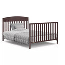 5-in-1 Convertible Baby Crib - Espresso